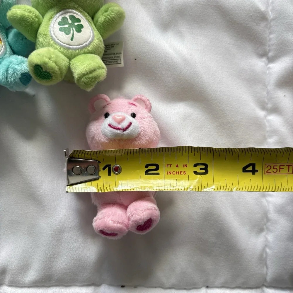 Care Bears Mini Plush Bear Set Of 7 Tenderheart Good Luck Cheer Wish Share‎